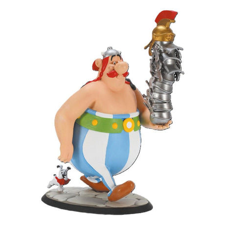 Asterix Obelix Stack of Helmets & Dogmatix Statue by Plastoy