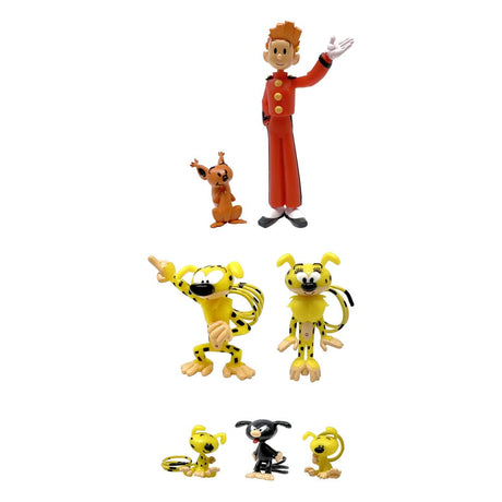 Marsupilami Hand-Painted Mini Figures - 7-Pack, 4-10cm