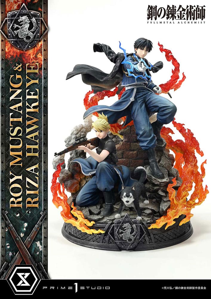 Fullmetal Alchemist 1/6 Roy Mustang & Riza Hawkeye Statue by Prime 1 Studio