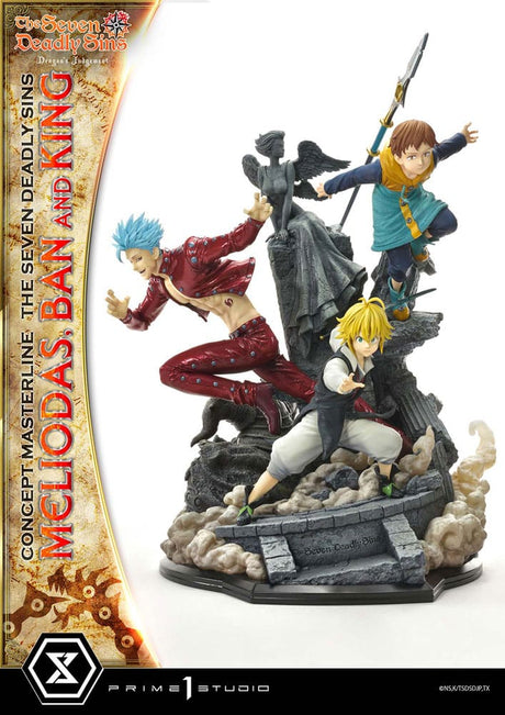 Seven Deadly Sins Concept Masterline Series Statue - Meliodas, Ban, King