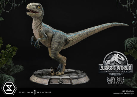 Jurassic World: Prime 1 Studio Baby Blue Velociraptor Statue