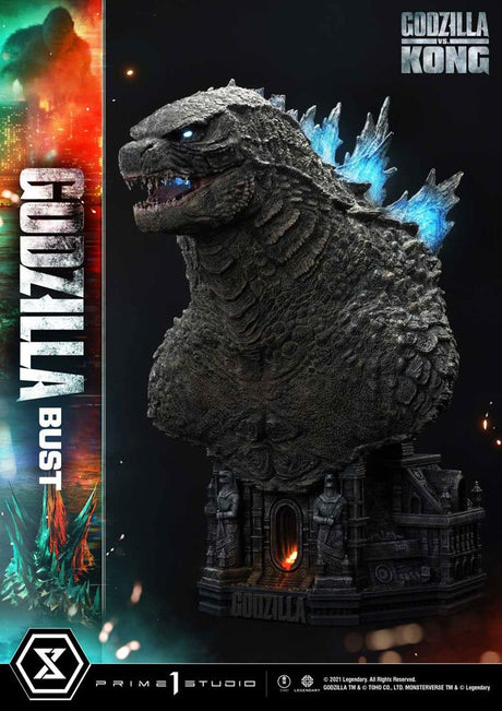Godzilla vs Kong Godzilla Bust Bonus Edition by Prime 1 Studio