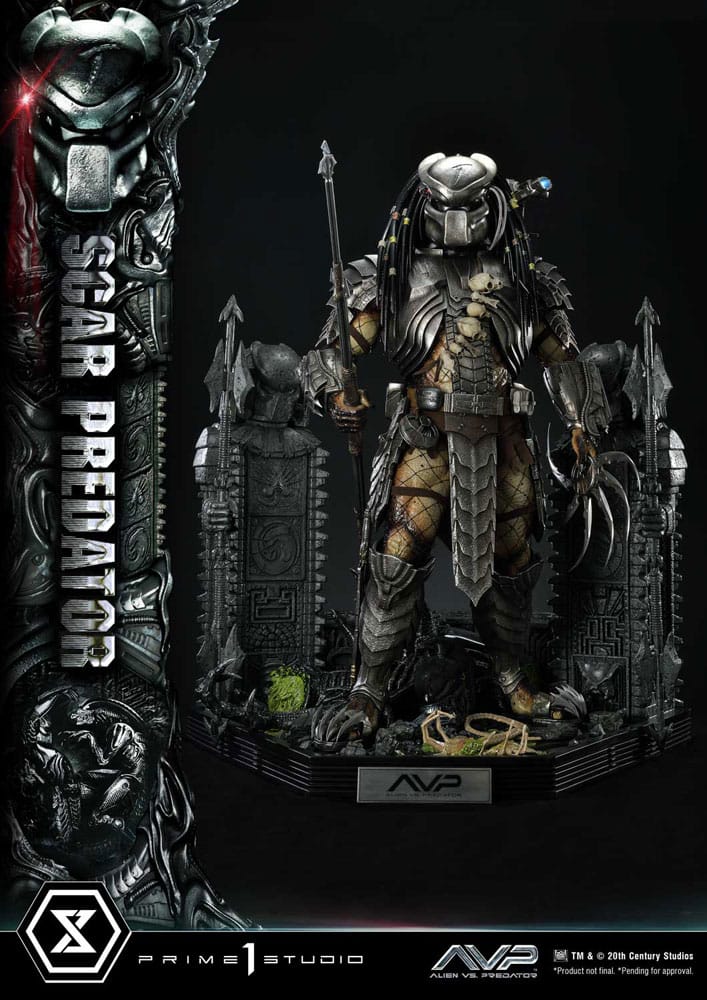 Alien vs. Predator Museum Masterline 1/3 Scar Predator Statue