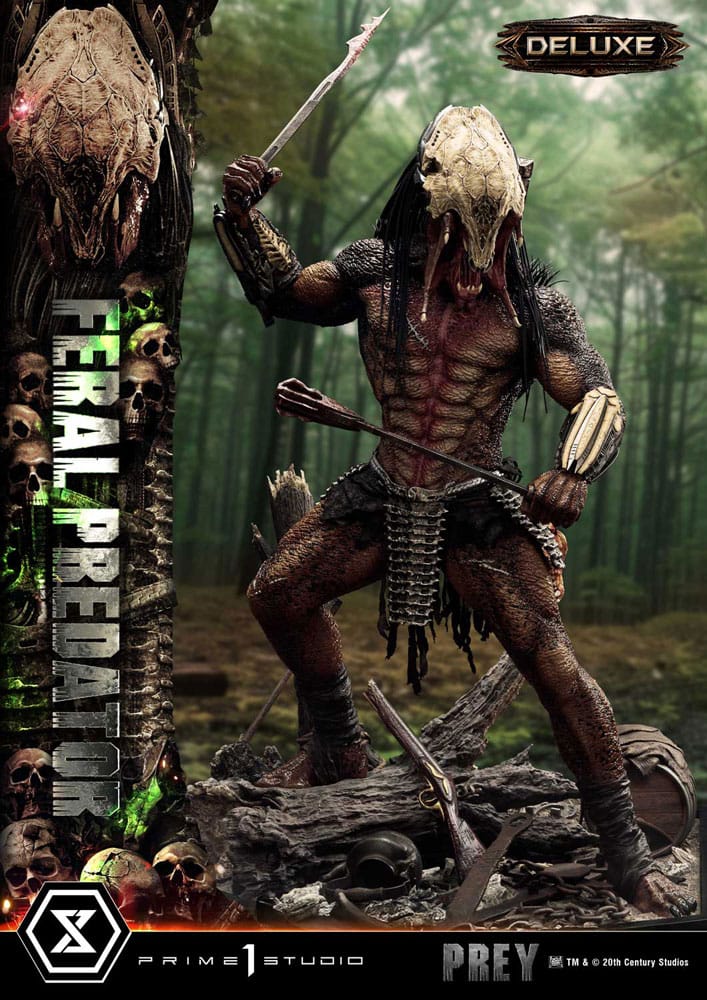 Prey Movie: 1/3 Feral Predator Deluxe Statue - Museum Masterline Series