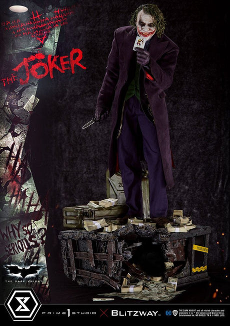 The Dark Knight 1/3 Joker Statue: Bonus Version by Prime 1 Studio and Blitzway
