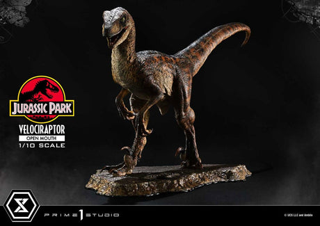 Jurassic Park 1/10 Scale Velociraptor Open Mouth Prime Collectibles Statue
