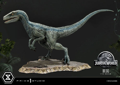 Jurassic World Prime Collectibles 1/10 Statue: Blue (Open Mouth Version)