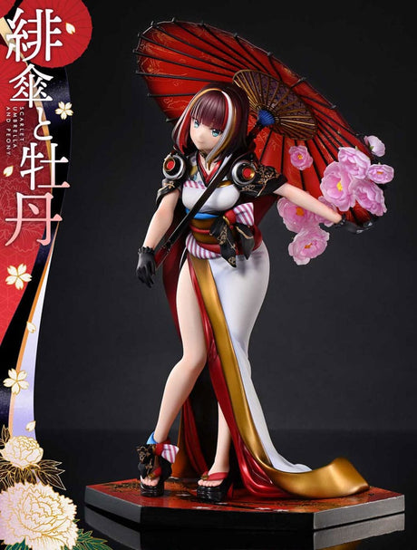 Fuzichoco Prisma Wing PVC Statue - 'Scarlet Umbrella And Peony'