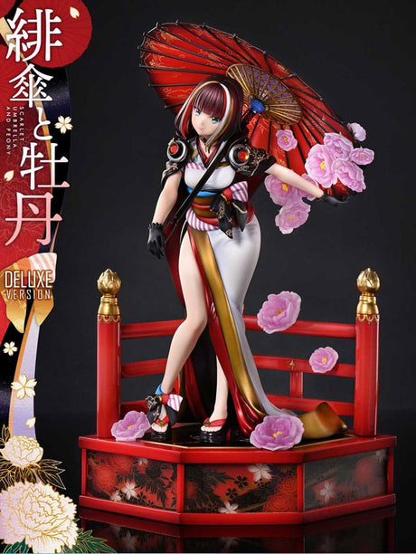 Prisma Wing Original Statue - Scarlet Umbrella And Peony Deluxe