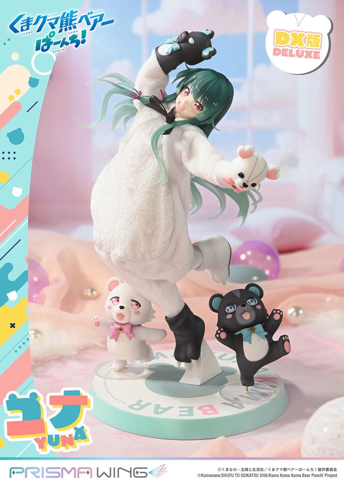 Kuma Kuma Kuma Bear Punch Prisma Wing Statue: Deluxe Yuna 1/7