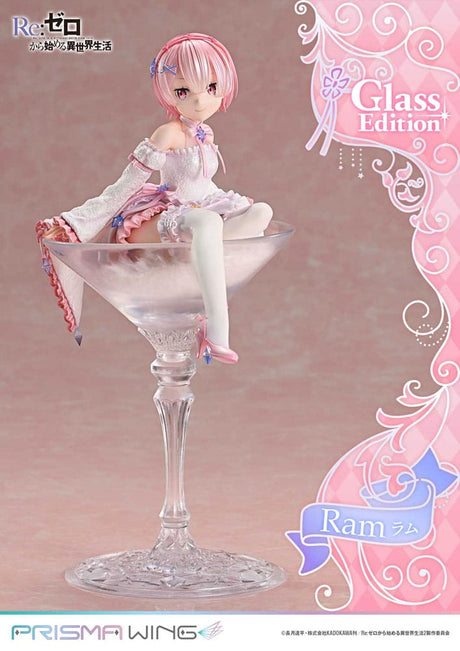 Re:ZERO Prisma Wing PVC Statue: Ram Glass Edition, 24 cm