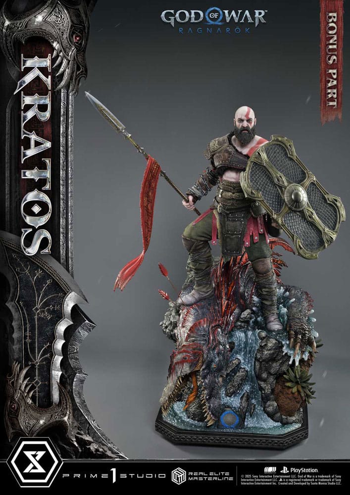 God of War: Ragnarok 1/3 Kratos Ultimate Bonus Statue by Real Elite