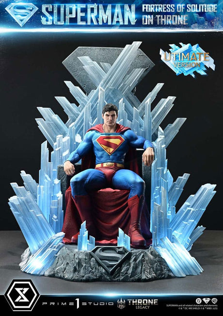 DC Comics 1/4 Superman Fortress Solitude Throne Statue - Ultimate Version