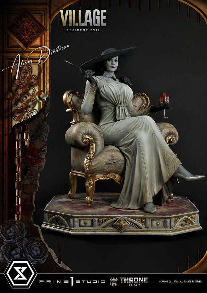 Resident Evil Village 1/4 Scale Alcina Dimitrescu Throne Legacy Statue by Prime 1 Studio