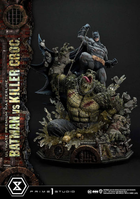 Batman Vs. Killer Croc Statue - Ultimate Premium Masterline Series