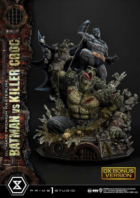 Batman Versus Killer Croc Premium Masterline Deluxe Statue (71cm)