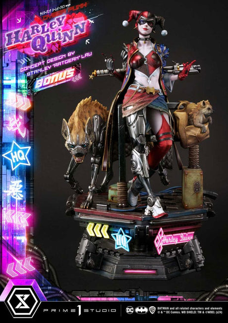 Batman Ultimate Deluxe Harley Quinn Cyberpunk Statue by Stanley Lau