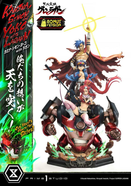 Gurren Lagann UPM Series Statue 1/4: Kamina, Simon & Yoko Deluxe Bonus