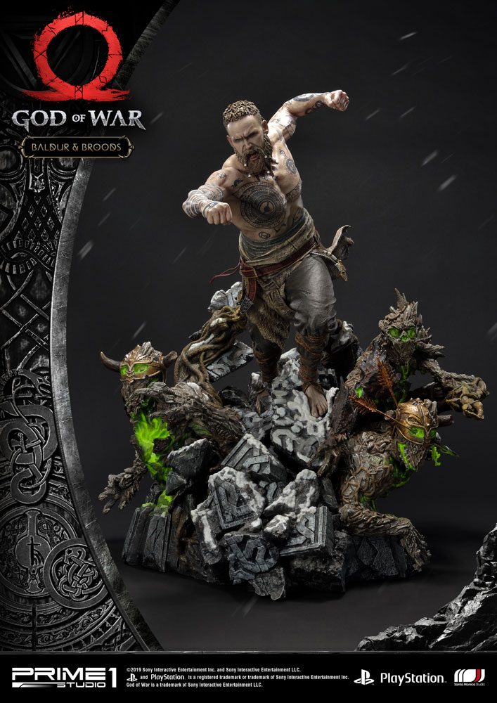 God of War Balder & Broods 62cm Statue by Prime 1 Studio