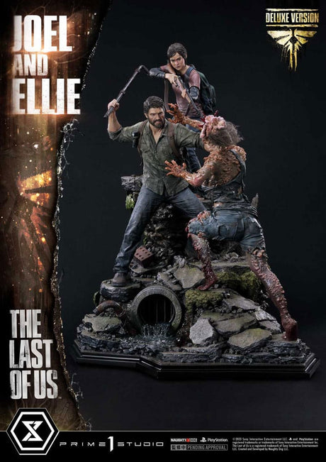 The Last of Us Part I - Masterline Deluxe Statue Joel & Ellie (73 cm)