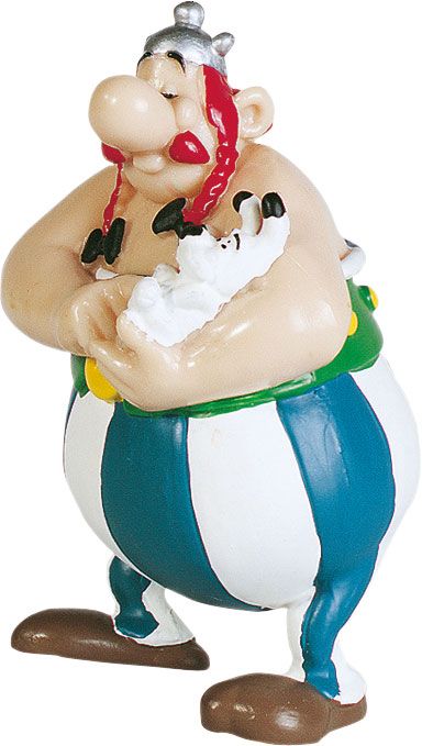 Asterix Obelix with Dogmatix 8cm Figurine | Plastoy