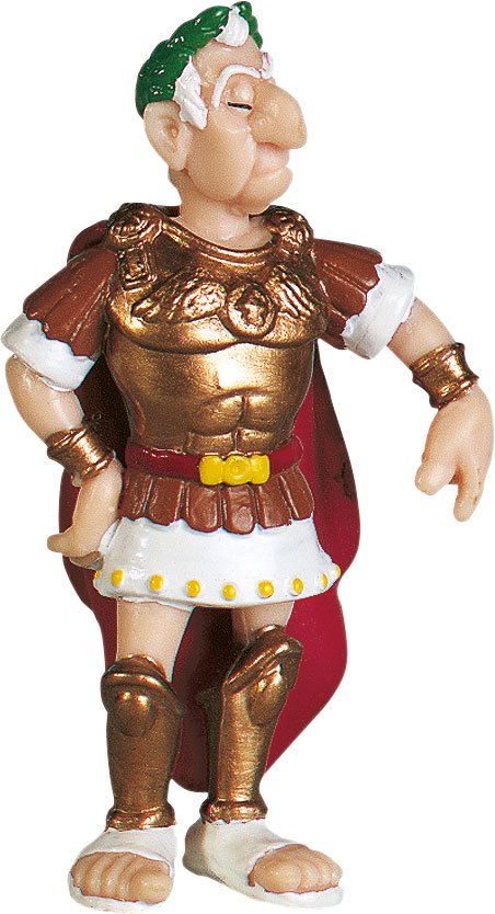 Asterix Mini-Figure: Julius Caesar 8 cm Handpainted Collectible