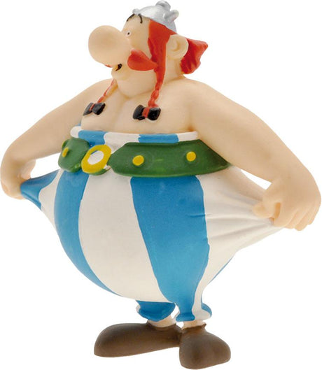 Plastoy Mini-figure: Obelix Holding Pants, 8cm from Asterix Series