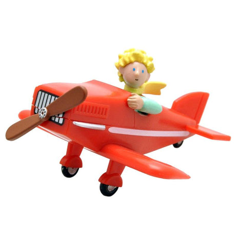 The Little Prince Figure: Prince in Plane, 7cm - Handpainted