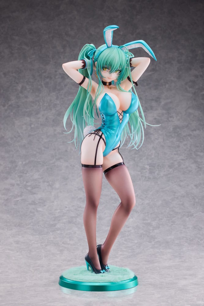 Original Character Bunny-chan 1/4 Scale Green Twin Tail PVC Statue - 43 cm