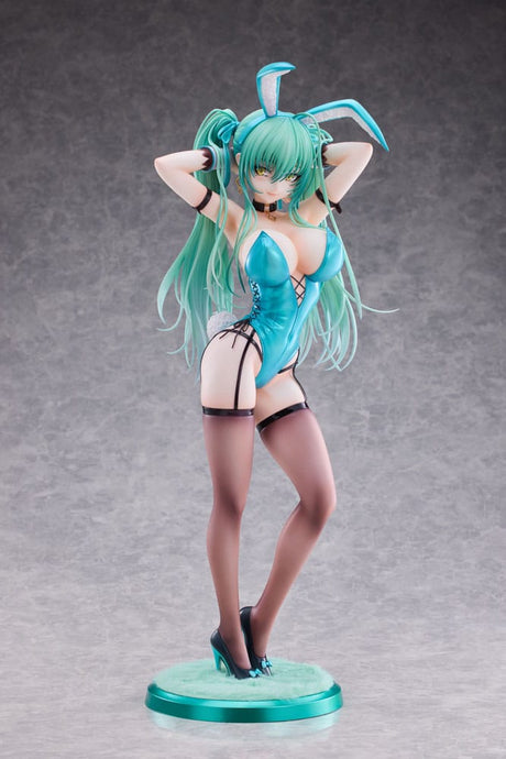 Original Character Bunny-chan 1/4 Scale Green Twin Tail PVC Statue - 43 cm