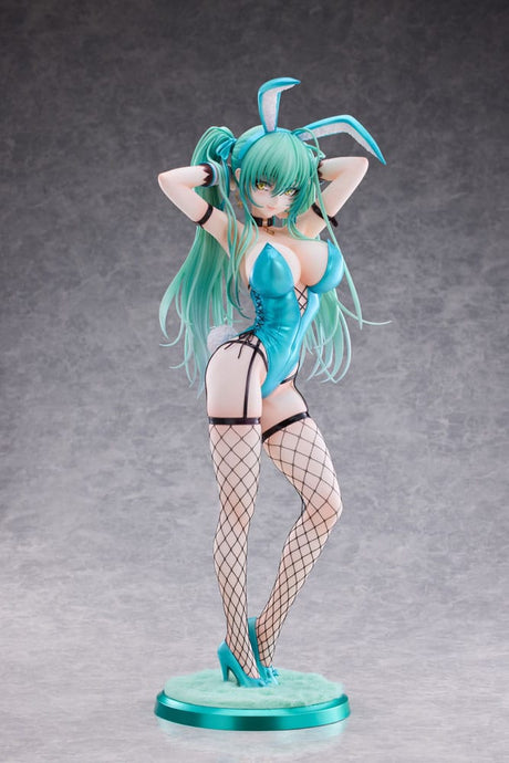 Original Character Twin Tail Bunny-chan PVC Statue, Fishnet Tights Ver. 1/4
