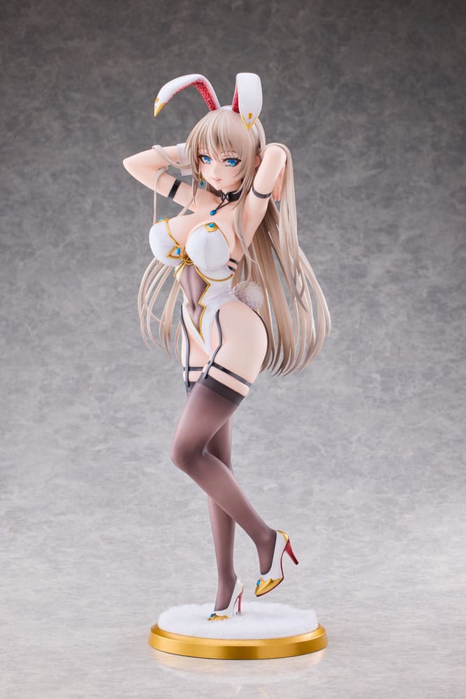 Original Character White Bunny Onee-san PVC Statue by Sakiyamama