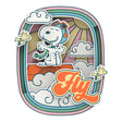Peanuts Pilot Dreams Wooden Magnet by Pantasy