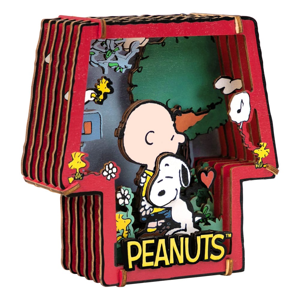 Peanuts Puremind Wooden Model Kit - Healing Hug Theater