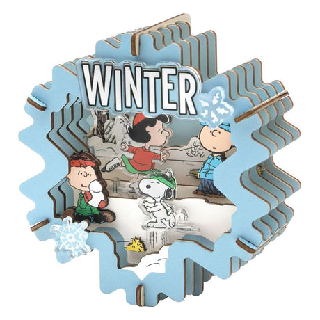 Peanuts Puremind Wooden Theater Model Kit - Winter Wonderland