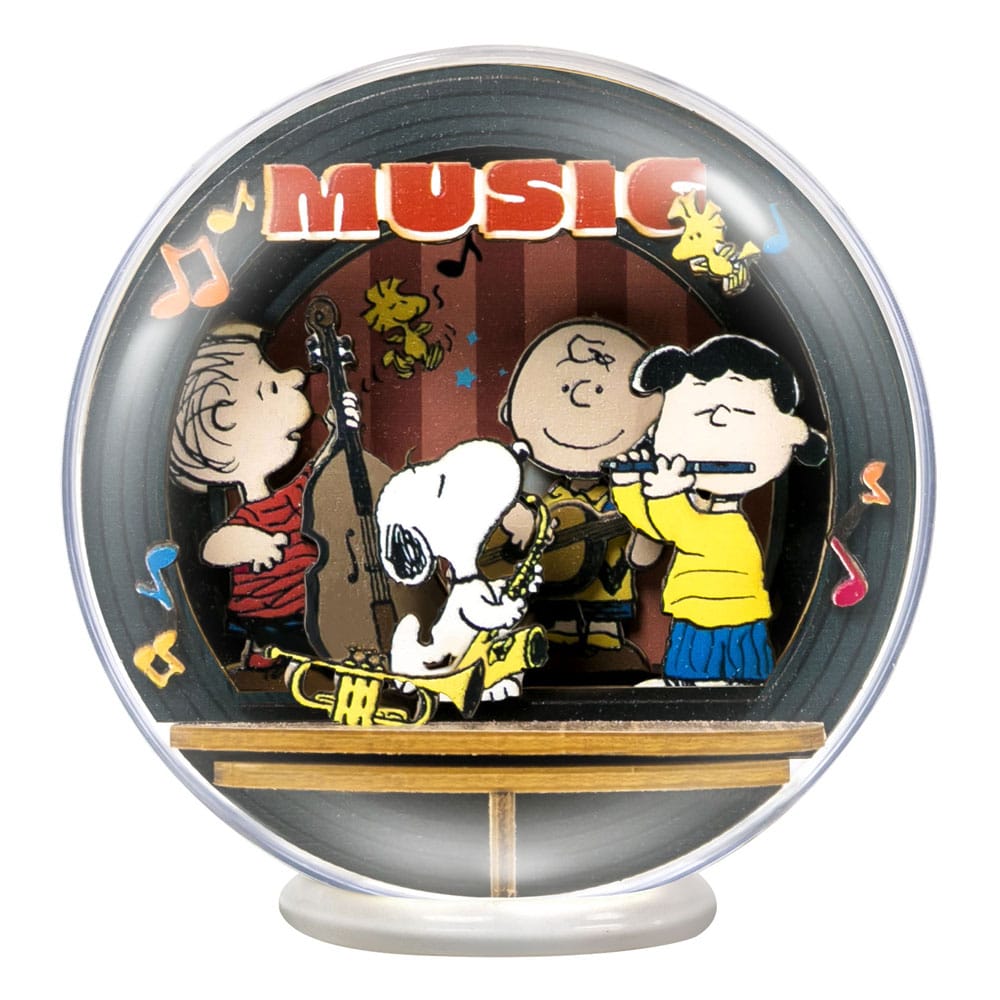 Peanuts Puremind Wooden Model Kit: Music Night Globe Theater