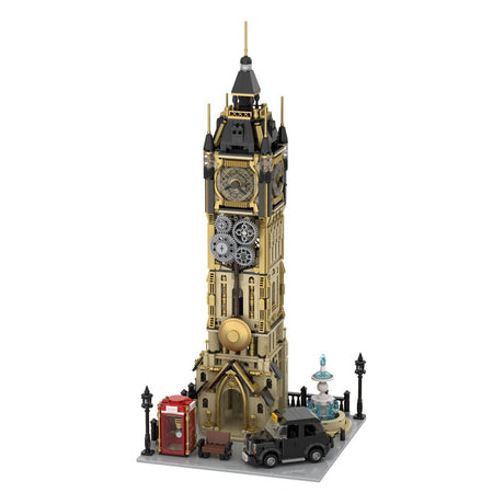 Original Steampunk Series Clock Tower Park Construction Set, 58cm