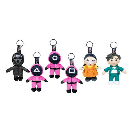 Squid Game Plush Keychains - 12cm All Stars Assortment (24)