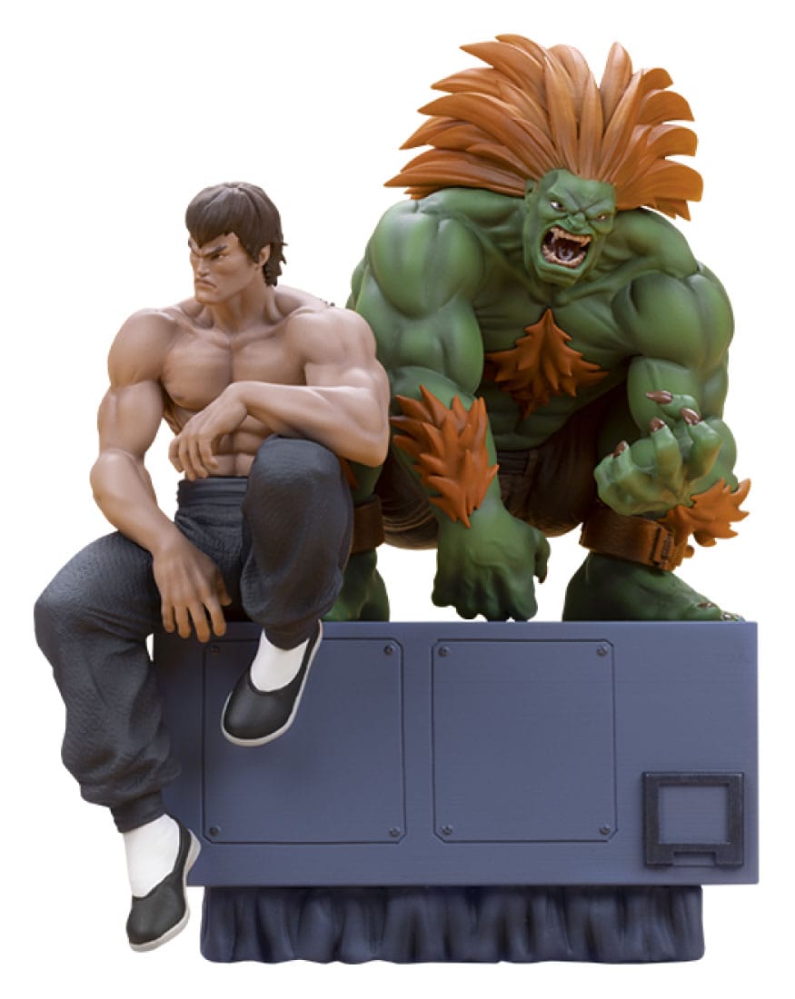 Street Fighter 1:10 Scale Statues - Blanka & Fei Long by Sideshow & PCS
