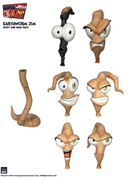 Earthworm Jim Premium DNA Accessory Pack: Worm & Heads