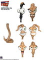 Earthworm Jim Premium DNA Accessory Pack: Worm & Heads