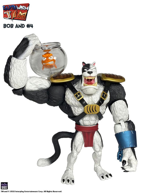 Premium DNA Earthworm Jim: Bob the Goldfish & #4 Action Figures