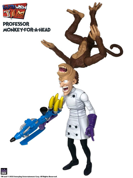 Earthworm Jim Wave 1: Professor Monkey-For-A-Head Action Figure 28 cm