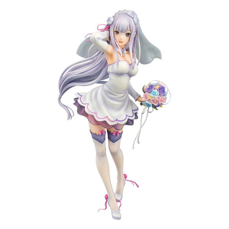 Re:ZERO 1/7 Scale Wedding Emilia PVC Statue - 25cm