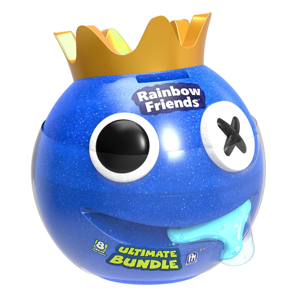 Rainbow Friends Blue Metallic Head Bundle with Collectables