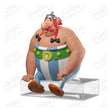 Asterix's Obelix Sitting PVC Statue, 13.5cm