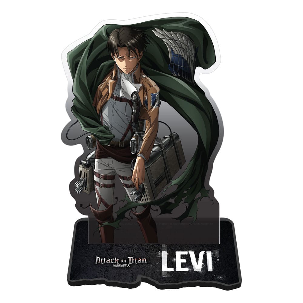Attack on Titan Levi Battle-Ready Acrylic Figure (18cm)