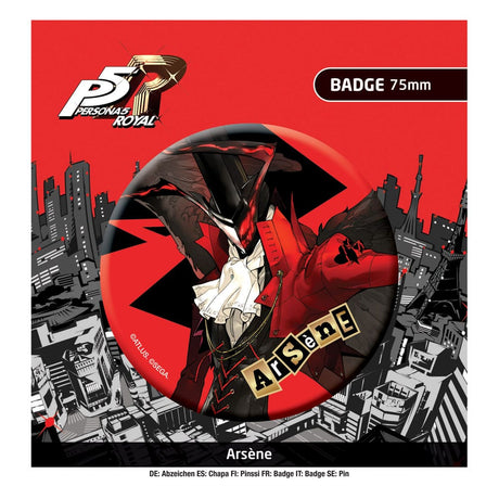 Persona 5 Royal: Official Arsène Metal Pin Badge