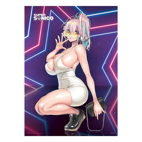 Super Sonico Fabric Poster - Super Star (84 x 118 cm)