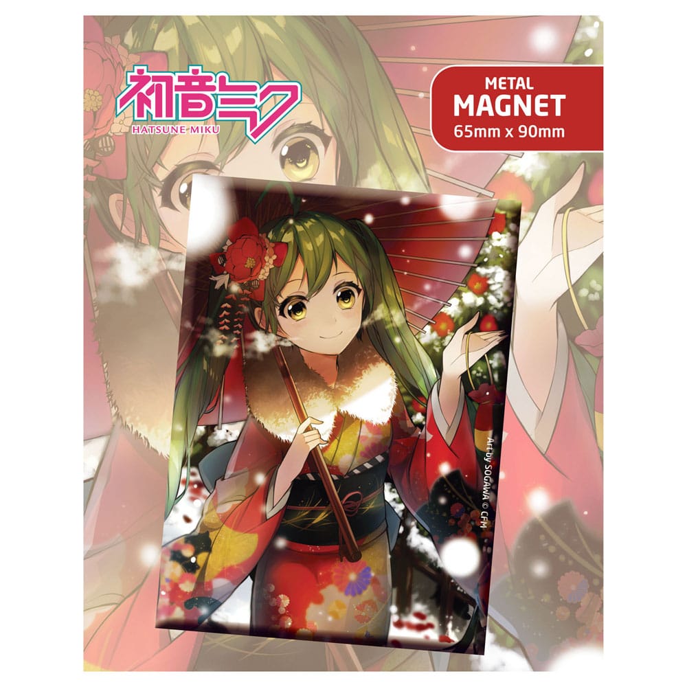 Hatsune Miku Winter Edition Fridge Magnet by POPbuddies